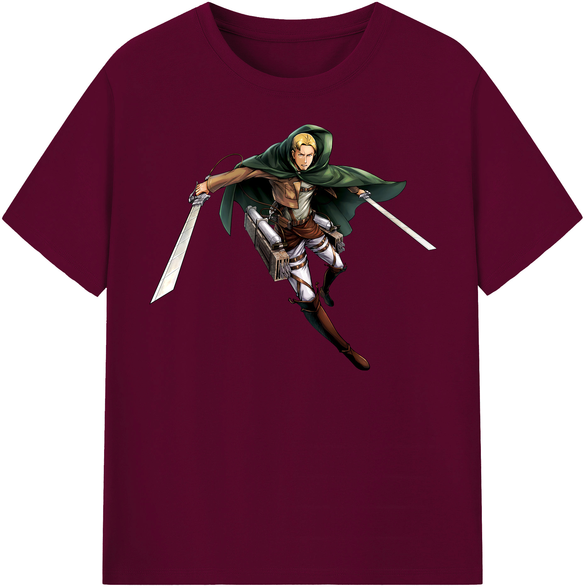 （画像用） 進撃の巨人 Attack on Titan レディースカジュアルプリントTシャツ（綿100％）